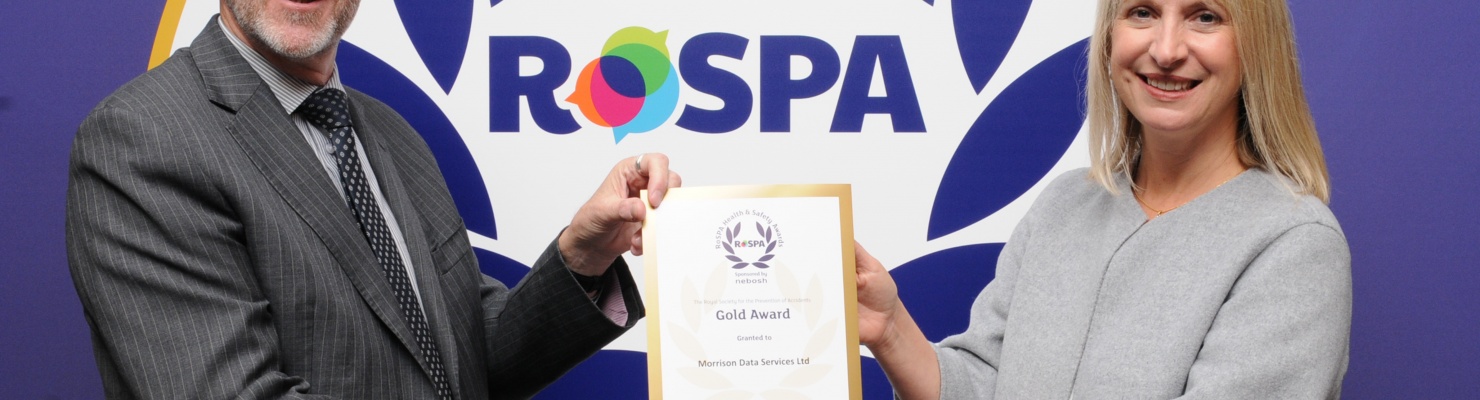 Morrison Data Services Receives Gold Award RoSPA Recognition for Health & Safety Excellence